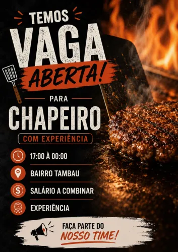 Vaga para chapeiro em tambau