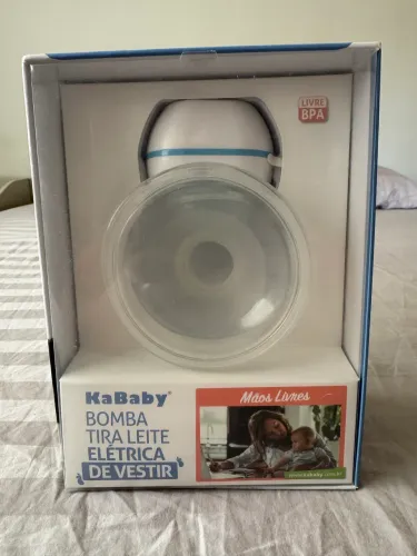 Bomba Tira Leite Elétrica de Vestir KaBaby (Completa, na Caixa)