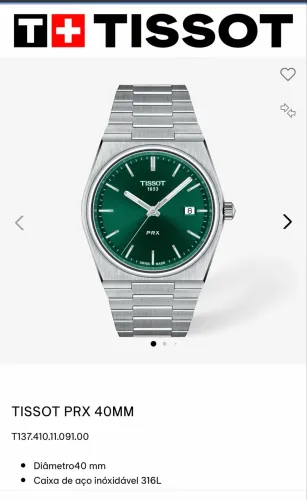 Relógio Tissot 40mm Quartzo