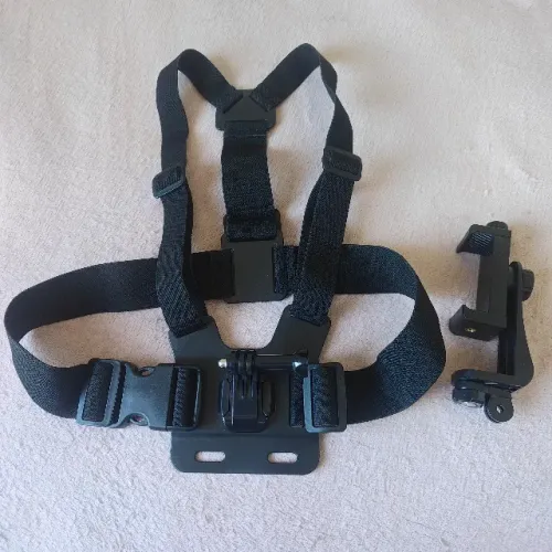 Suporte peitoral celular, gopro, sjcam ajustavel