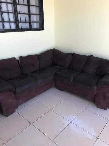 Sofá L 5 Lugares Com Separação 