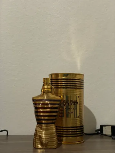 Frasco e Lata VAZIOS Lê Male Elixir
