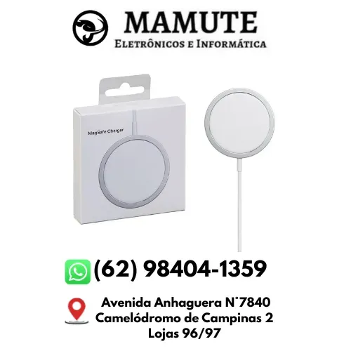 Carregador Magnético Sem Fio iPhone Magsafe 15W Carregamento Rápido