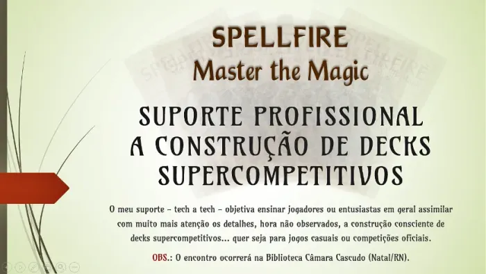 Suporte a Contrução de Decks Supercompetitivos (Spellfire)