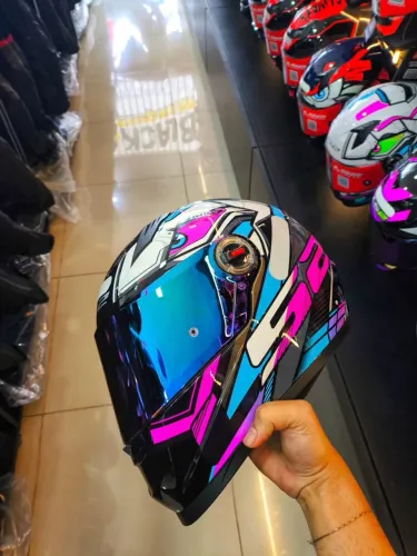 OFERTA CAPACETE LS2 FF358 Xdron CYAN
