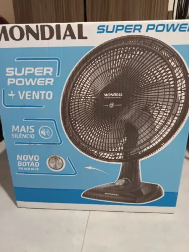 Ventilador ainda na caixa com6 pás