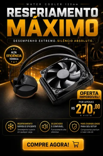 EVGA CLC 120 CL11 Líquido/Água CPU Cooler, Intel Cooling, 12 cm, Refrigerador de CPU, Desk