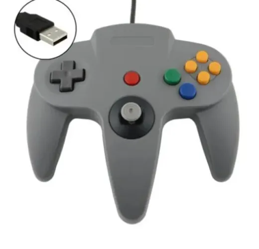 Controle USB para Nintendo 64 - Com defeito no analógico (leia a descrição)