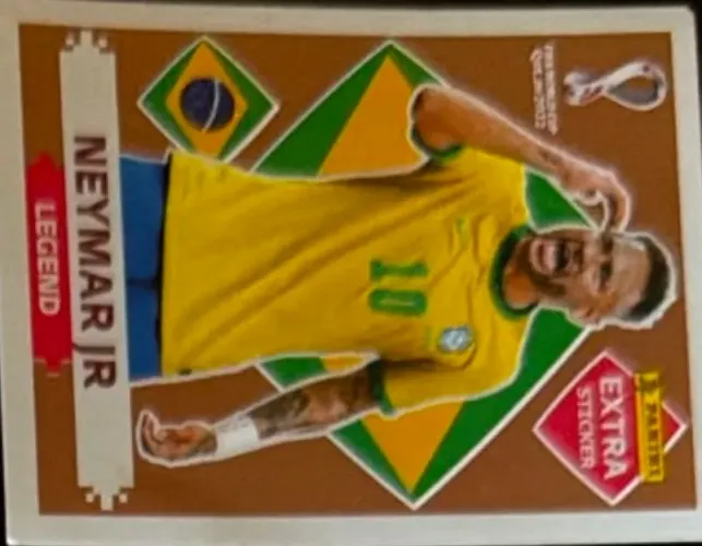 Figurinhas copa 2022 Neymar bronze valor 90 reais