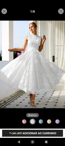 Vestido noiva civil/ religioso simples e elegante