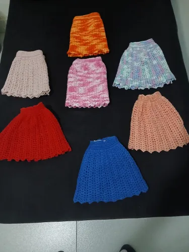 Saias de Crochê Infantil ( Todas 7)