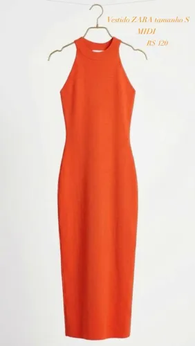 VESTIDO MIDI ZARA USADO