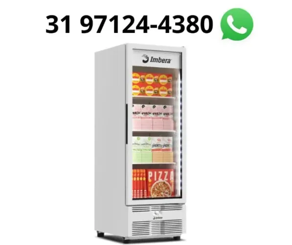 Freezer Vertical Porta de Vidro 597L Imbera