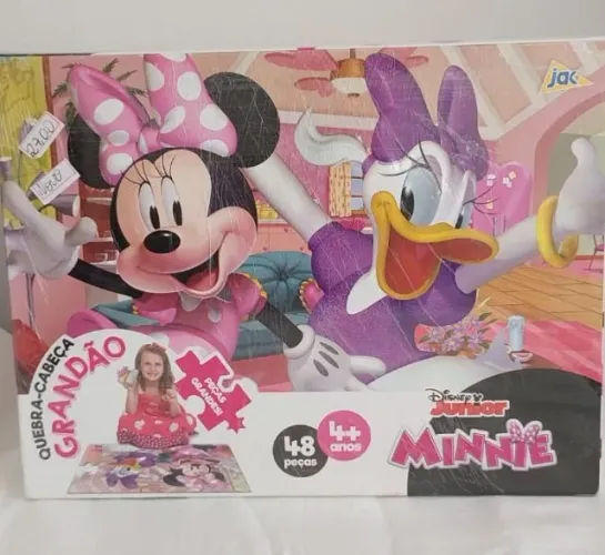 Quebra-Cabeça Grandão Minnie e Margarida - Disney Junior - Toyster/Jak