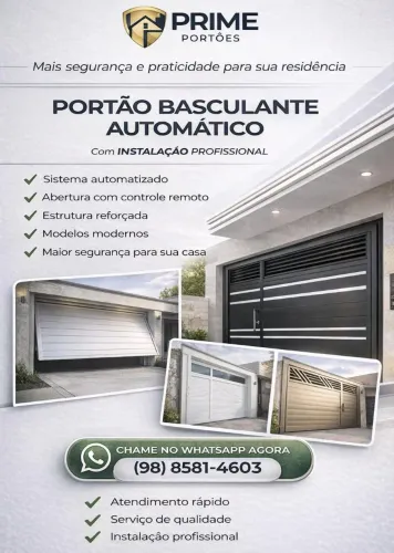 Portões basculantes. Fazemos automatizamos solicite seu orçamento parcelamos ate 10x