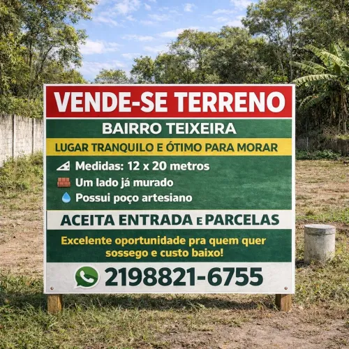 Terreno em Teixeira Itaguaí rj