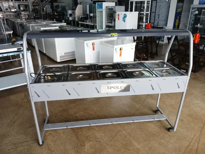 Buffet Térmico Quente 10 Cubas Para Restaurante
