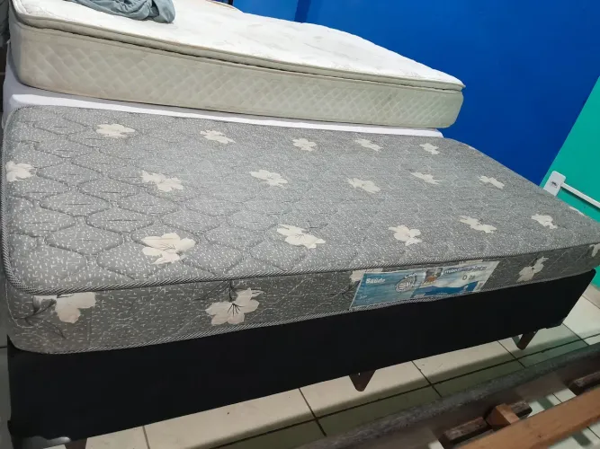 Cama box solteiro colchão D28 Probel