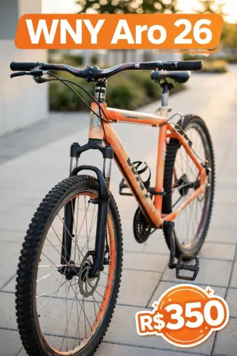 ? VENDO - Bicicleta WNY Aro 26 - R$ 350<br>