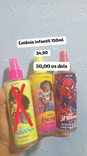 Perfumes infantis colônia de criança