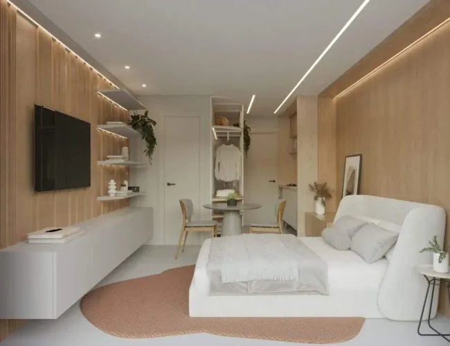 Flat beira-mar na Praia do Poço | JAR / Praia Savili | 24,9m²
