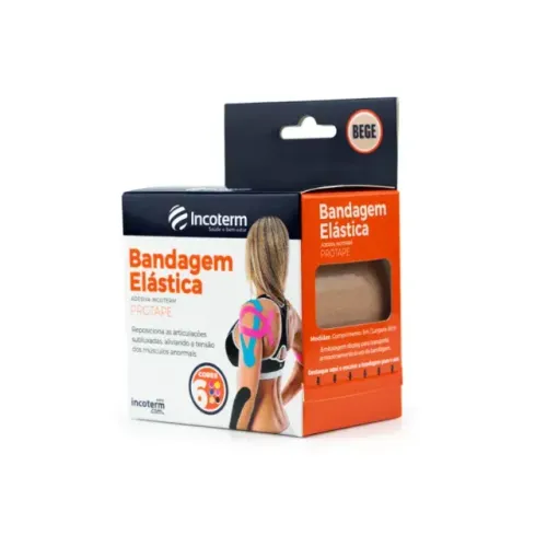 Bandagem Elástica Protaper (Kinesio) 5Cmx5M Bege Incoterm