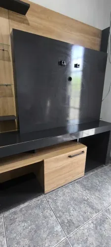 Home Theater Icaro Titanio/Carvalho Madetec