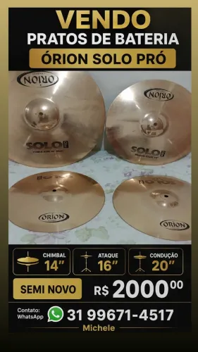 Pratos de bateria