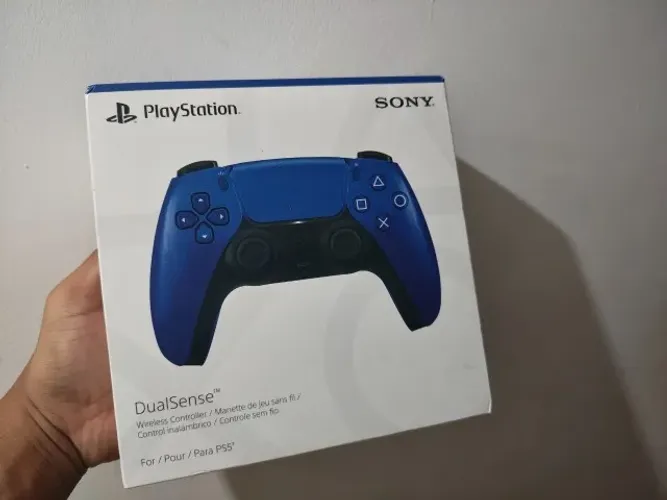 Controle De PS5 - Cobal Blue - Novo LACRADO