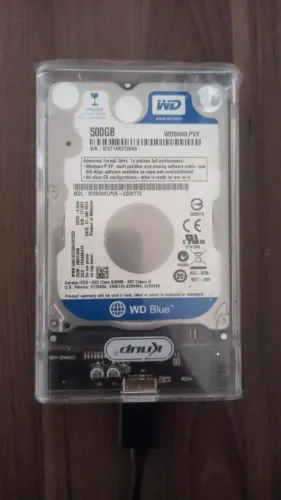 HD  Externo 500gb WD saúde 100%