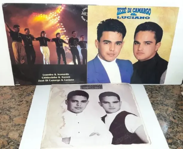 3 Lp´s - Zezé Di Camargo & Luciano & Amigos,Especial Da Rede Globo,Ao Vivo