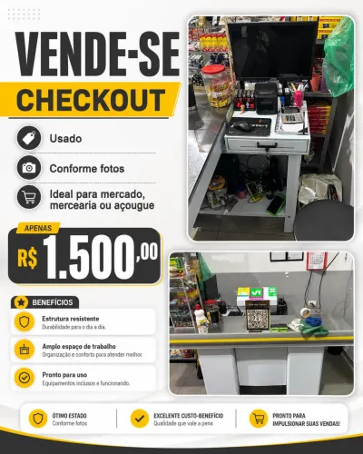 VENDE-SE CHECKOUT PARA MERCADO