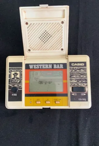 Mini Game Casio Western Bar Antigo Anos 80 (Sem Tampa da Pilha)