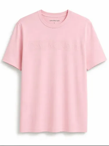 Camiseta Masculina cor Rosa Calvin Klein, Tamanho G
