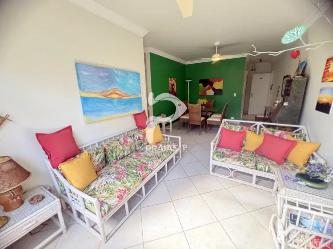 Apartamento mobiliado, 2 dormitórios, Região Brunella, Guarujá