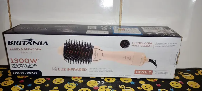 ESCOVA SECADORA E ALISADORA Britânia 1300W
