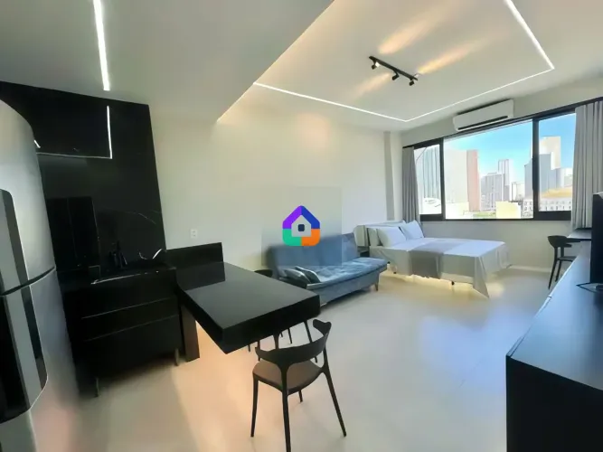 Studio mobiliado no Centro do Rio de Janeiro com 1 quarto