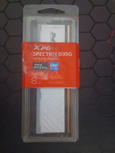 Memória Ram XPG Spectrix D35G 8GB DDR4 3600MHz White RGB