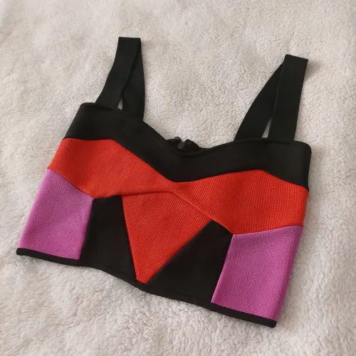 blusa lolitta bandagem tricolor