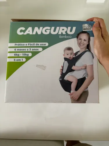 Canguru ergonômico e acolchoado