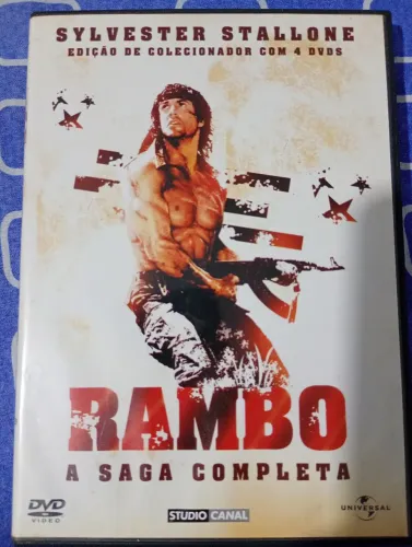Dvds trilogia Rambo + um disco de bônus super mega blaster especial nesta edição rara.