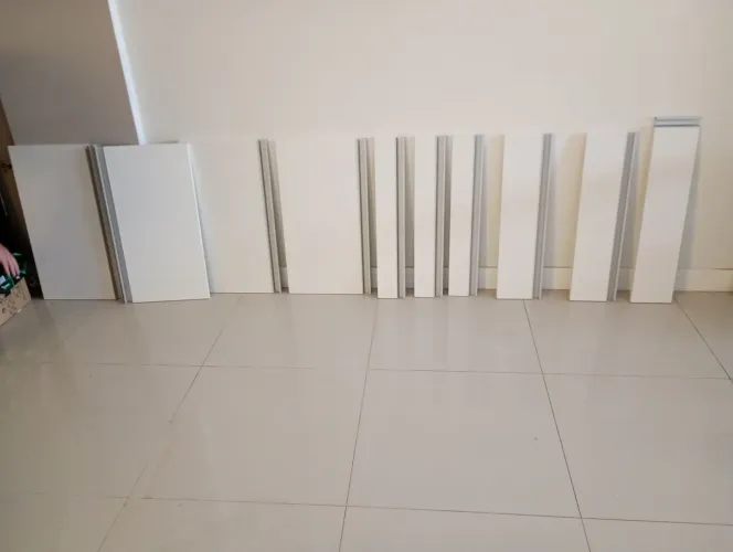 Kit retalhos de MDF branco
