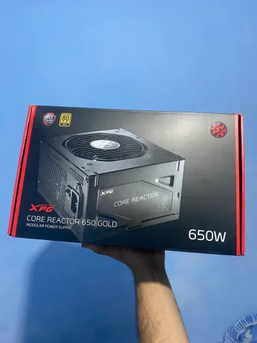 Fonte XPG Core Reactor, 650W, 80 Plus Gold, Modular, PFC Ativo, Com Cabo, Preto