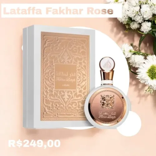 Perfume Árabe Lattafa Fakhar Rose 100ml - Original e Lacrado!