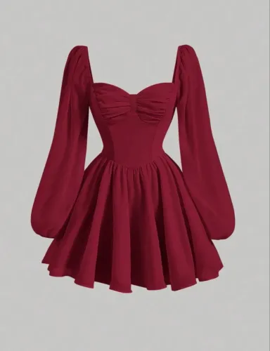 Vestido Vinho SHEIN