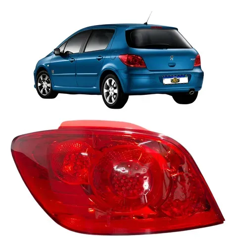 Lanterna Traseira Esquerda Peugeot 307 2007 08 09 10 11 2012 Esquerdo/motorista