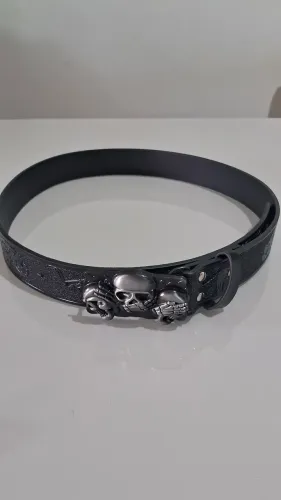 cinto Unissex caveiras (Crânio) estilo y2k - 110cm