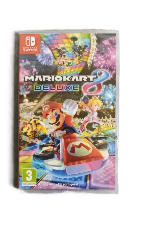 Jogo Mario Kart 8 Deluxe Nintendo Switch Mídia Física Original lacrado