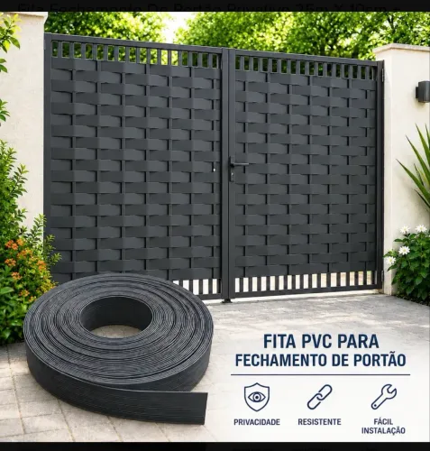 Tela PVC para fechamento de portão