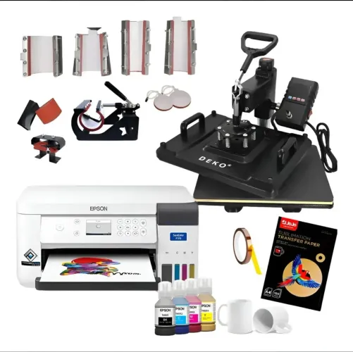 Kit Sublimação 8x1 Usado + Epson SureColor F170 | Completo para Personalizados